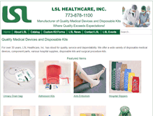 Tablet Screenshot of lslhealthcare.com